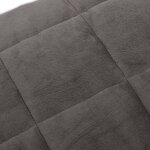 vidaXL Couverture lestée Gris 220x235 cm 11 kg Tissu