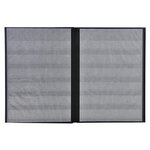 Album De Timbres Simili-cuir 32 Pages Noires - 16 5x22 5 Cm - Noir - Exacompta