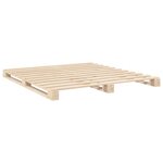 vidaXL Cadre de lit avec tête de lit 200x200 cm Bois de pin massif