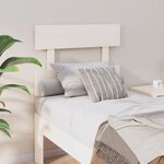 vidaXL Tête de lit Blanc 103 5x3x81 cm Bois massif de pin