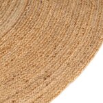 vidaXL Tapis Jute tressé 210 cm Rond