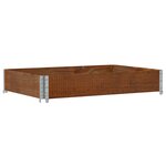 vidaXL Jardinière marron 120x80 cm bois massif de pin
