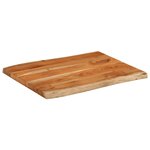 vidaXL Dessus de table 90x60x3 8 cm rectangulaire bois massif d'acacia
