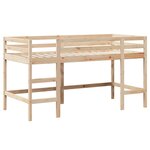 vidaXL Lit superposé avec échelle et toit sans matelas 90x190 cm