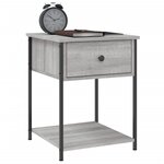 vidaXL Tables de chevet 2 Pièces sonoma gris 44x45x58 cm bois ingénierie