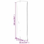 vidaXL Housses de chauffage 2 Pièces forme de pyramide 58x58x228 cm