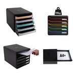 Module De Classement Big Box Plus 5 Tiroirs Iderama - Violet Brillant - Exacompta