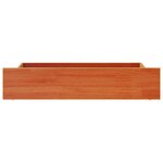 vidaXL Tiroirs de lit 4 Pièces cire marron bois de pin massif