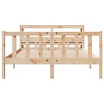 vidaXL Cadre de lit sans matelas 120x190 cm bois de pin massif
