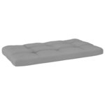 vidaXL Canapé central palette de jardin Gris Bois de pin imprégné