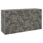 vidaXL Mur en gabion avec couvercles Acier galvanisé 200x60x100 cm