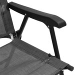 vidaXL Chaises de jardin pliables lot de 8 en acier et textilène
