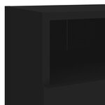 vidaXL Meuble TV mural noir 40x30x30 cm bois d'ingénierie