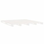 vidaXL Cadre de lit sans matelas blanc 200x200 cm bois massif de pin