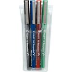 Etui de 4 Rollers Hi-Tec point V7 Pointe Moyenne Assortis PILOT
