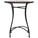 vidaXL Ensemble de bistro 3 Pièces mosaïque Carreau céramique Terre cuite