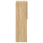 vidaXL Meuble TV avec lumières LED chêne sonoma 30 5x30x102 cm