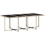 vidaXL Ensemble à manger de jardin et coussins 13 Pièces beige