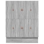 vidaXL Cadre de lit Gris Sonoma 200x200 cm