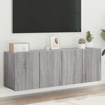 vidaXL Meubles TV muraux 2 Pièces sonoma gris 60x30x41 cm
