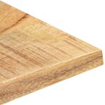 vidaXL Dessus de table Bois de manguier solide 25-27 mm 70x60 cm