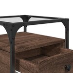 vidaXL Tables de chevet 2Pièces chêne marron 40x40x55cm bois d'ingénierie
