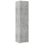 vidaXL Buffet haut gris béton 45x42 5x185 cm bois d'ingénierie
