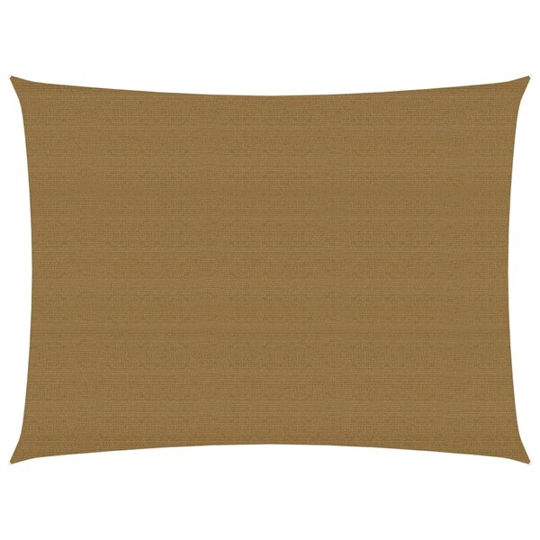 vidaXL Voile d'ombrage 160 g/m² Taupe 3x4 m PEHD