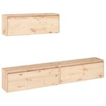 vidaXL Meubles TV 3 Pièces Bois massif de pin