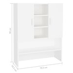 vidaXL Meuble pour machine à laver Blanc