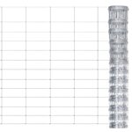 vidaXL Clôture de jardin Acier galvanisé 50x1 25 m Argenté