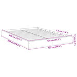 vidaXL Cadre de lit sans matelas chêne sonoma 120x200 cm