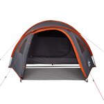 vidaXL Tente de camping à dôme 4 personnes orange imperméable