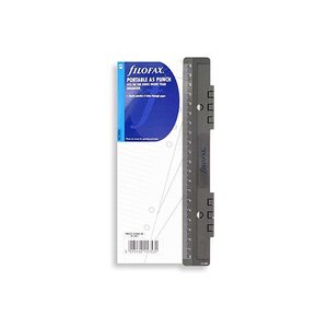 Perforatrice format A5 avec réglette 6 trous Noir FILOFAX