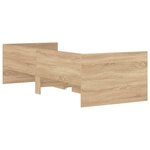 vidaXL Cadre de lit sans matelas chêne sonoma 75x190 cm
