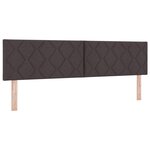 vidaXL Tête de lit Design en Blocs de Diamant Brun Foncé 180 cm Tissu
