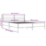 vidaXL Cadre de lit sans matelas noir 160x200 cm