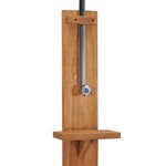 vidaXL Douche de jardin 75x75x210 cm bois de teck solide