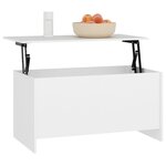 vidaXL Table basse Blanc 102x55 5x52 5 cm Bois d'ingénierie