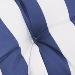 vidaXL Coussins de palette lot de 7 rayures bleu et blanc tissu