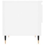 vidaXL Tables basses 2 Pièces blanc brillant 50x46x50cm bois d'ingénierie