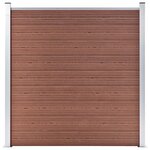 vidaXL Clôture de jardin WPC 1564x186 cm Marron