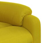 vidaXL Fauteuil inclinable Jaune Velours