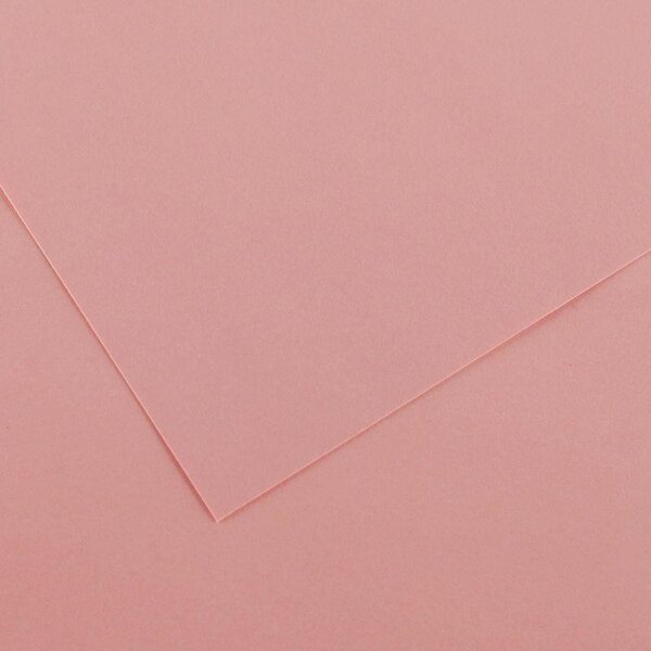 Paquet de 10 feuilles de papier Colorline CANSON 50 x 65 cm 150 g rose pétale
