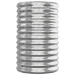 vidaXL Lit surélevé de jardin Acier enduit de poudre Argenté