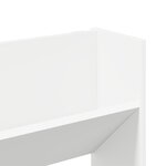 vidaXL Armoire à chaussures murale Blanc 80x18x60 cm Aggloméré