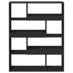 vidaXL Bibliothèque noir 100x33x125 5 cm bois d'ingénierie