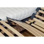Ensemble relaxation TALCA matelas + sommiers électriques blanc satiné 2 x 80 x 200