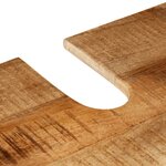vidaXL Ensemble de meubles salle de bain 2 Pièces fer et bois de manguier