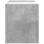vidaXL Tables de chevet murales 2 Pièces gris béton 45x30x35 cm
